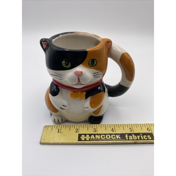 Pier 1 Mug Cat with Mouse inside Coffee Tea Cup - Picture 11 of 11